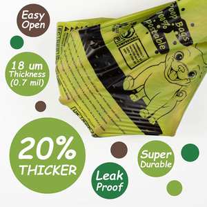 Factory Wholesale Customized 100% Biodegradable Compostable Poop Bag for <b>Dog</b> - Product Image 2