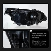 Phares LED automatiques E60 2003-2010 style Ikon, double couleur DRL, plug and play, pièces de mise à niveau pour BMW Série 5