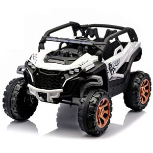 سيارة كهربائية جديدة للأطفال بأربع عجلات للأعمار من 2 إلى 4 سنوات، مركبة للطرق الوعرة مع تحكم عن بعد وبطارية 12 فولت - Product Image 2