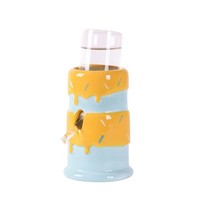 Ensemble de biberon et gamelle en céramique à thème fromage pour hamster, abri et mangeoire pour petits animaux, hamster syrien, vente en gros