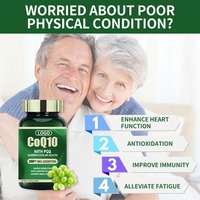 OEM CoQ10 300mg capsules voedingssupplement voor volwassenen, verhoogt de energie, ondersteunt hartgezondheid, vruchtbaarheid, vermoeidheidsbestrijding en gezondheid, met PQQ