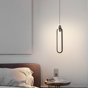 Luminaire suspendu moderne Dgy Grand View Garden, design minimaliste en forme d'anneau, éclairage pour chambre à coucher et salon, origine Zhongshan 314L - Product Image 3