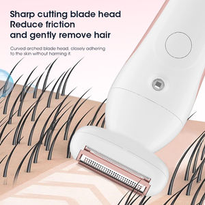Rasoir pour femme 5-en-1, kit de toilettage étanche IPX7, épilateur corporel indolore avec pince à épiler anglaise pour usage domestique, vente en gros - Product Image 4