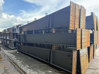Poutre en acier à section variable fabriquée, poutre structurelle robuste pour la construction de préfabriqués industriels