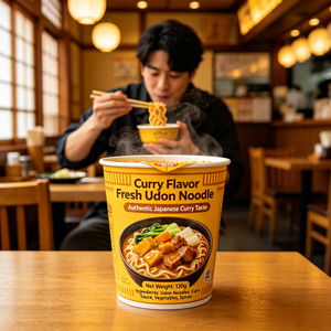 Nouilles Udon au <span class=keywords><strong>Curry</strong></span> Fraîches en Gros d'Usine, Nouilles Japonaises Fraîches Moelleuses et Tendres, Approvisionnement en Vrac pour l'Exportation - Product Image 4