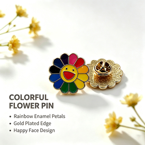 Broche personnalisée en alliage de zinc émaillé, motif gâteau de dessert, gâteau superposé, chapeau de fête, cadeau promotionnel - Product Image 3