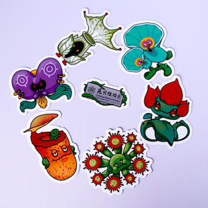 Venta al por mayor de pegatinas de vinilo personalizadas, etiquetas adhesivas troqueladas en bolsas, juegos de impresión de etiquetas de tarjetas con cabeza troquelada - Product Image 3