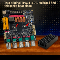 WUZERVON ZK-TB21Q Carte amplificateur numérique BT 2.1 canaux Qualcomm QCC3034+TPA3116 APTX 12-24VDC avec dissipateur thermique amélioré