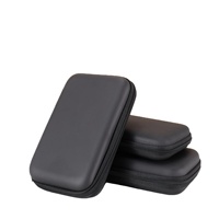 Étui de rangement à fermeture éclair en EVA adapté aux écouteurs Bluetooth et aux câbles de données, sac de rangement rigide multifonctionnel portable et résistant aux chocs