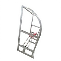 Abri de remplacement pour joueurs de football monté au sol, cadre en aluminium, bancs de remplacement pour stade, sièges pour les côtés du terrain PB-ZKBB