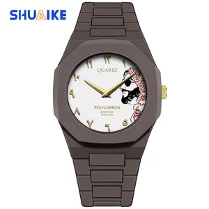 New Men's Quartz Watch Stainless Steel Fashion Luxury Men's Arabic Digital dial Watch Manufacturer OEM Customized Logo