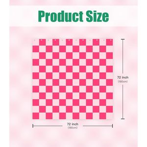 Cortina de ducha moderna Bohemia, bonita estética de PVC, decorativa femenina a cuadros, impermeable, decoración de baño para el hogar - Product Image 2