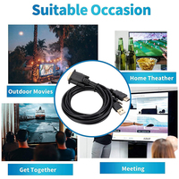 Kualitas Tinggi 1080P untuk Kabel Konverter Koaksial VGA PVC Twisted Pair Berlapis Emas Jack Audio 3.5MM Catu Daya USB untuk PC Laptop