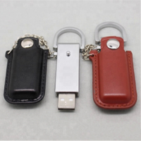 Flash Drive USB 3.0 Berkualitas Baik dengan Garansi 2 Tahun, Dilengkapi Gantungan Kunci, Mendukung Logo Custom, 8gb 16gb 32gb, USB Stick Kulit
