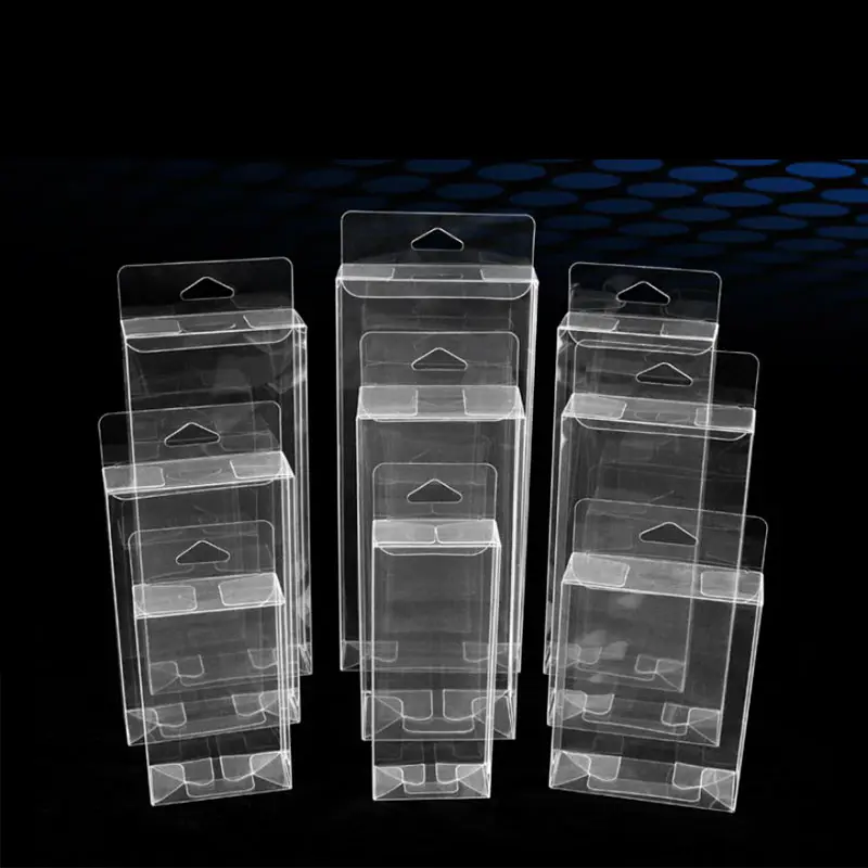 Transparante Plastic Huisdier Transparante Platte Kleurendruk Doos Aangepaste Pvc Haak Type Transparante Verpakking