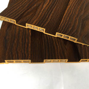 LT Oak Texture Precio razonable Listón Revestimiento de vinilo 3D WPC Panel de pared estriado Tablero de pared de lujo para decoración del hogar - Product Image 1