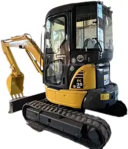 중고 Komatsu PC35 크롤러 굴삭기 3.5 톤 가격 초침 PC 35 미니 굴삭기 Pc35mr-2 PC55 55 모델 판매 2019 Cummins