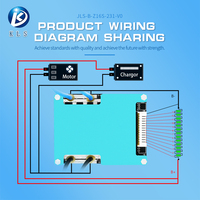 Módulo de circuito de protección KLS BMS para batería LiFePO4 6S 10S 15S 16S 60A Li-ion/Lifepo4/NMC/batería de ion de sodio BMS