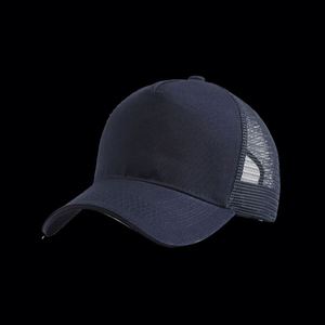 Design Factory Design 3D Embroidery Logo 5 Panel Trucker Baseball Cap Mesh Mens Custom Trucker <b>Hats</b> - Product Image 4