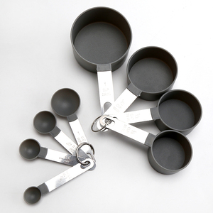 <span class=keywords><strong>8</strong></span> cái cốc đo và thìa đặt thìa đo bằng thép không gỉ cổ điển với đầu nhựa cho các thành phần khô và lỏng - Product Image 5