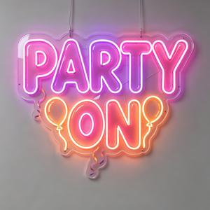 Enseigne néon LED personnalisée sans MOQ, pour intérieur et extérieur, décorations de fête d'anniversaire, lettres néon 3D lumineuses pour décoration murale d'événements - Product Image 2