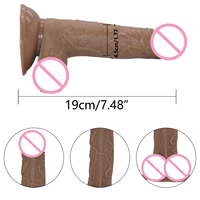 Gode portable en silicone pour hommes et femmes pénis manuel masturbation féminine pénis produits pour adultes jouets sexuels gode