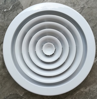 Diffuseur de plafond rond moderne en aluminium Yizhong avec ventilateur et amortisseur pour salon