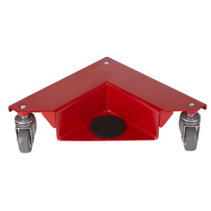 JH-Mech Lot <span class=keywords><strong>de</strong></span> 4 chariots <span class=keywords><strong>de</strong></span> voiture en acier au carbone avec revêtement en poudre rouge et pliage <span class=keywords><strong>de</strong></span> haute qualité pour bureau et coin d'armoire personnalisés - Product Image 5