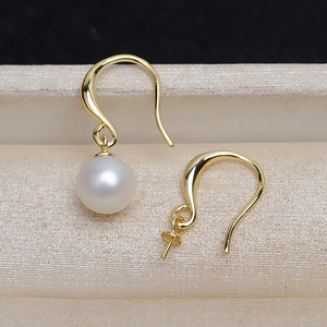 Boucle d'oreille en argent S925, simple, DIY, bijoux en perles, accessoires faits main personnalisés, semi-finis, plateau vide 4219 pour boucles d'oreilles - Product Image 3