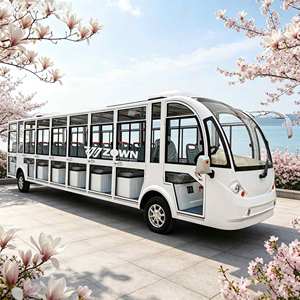 รถบัสไฟฟ้าสำหรับเที่ยวชมสถานที่ ได้รับการรับรองมาตรฐาน CE พร้อมระบบทำความร้อนและความเย็น 14 ที่นั่ง ใช้งานได้นาน เหมาะสำหรับรีสอร์ท มหาวิทยาลัย และสนามบิน - Product Image 5