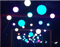 Lumière cinétique DMX 3D RGB Orbis Fly, éclairage frontal, lumière LED PE, lumières de scène, lustre pour événements