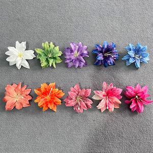Épingles à cheveux en fleurs de lys artificielles en plastique et tissu, accessoires de mariage, décorations - Product Image 2