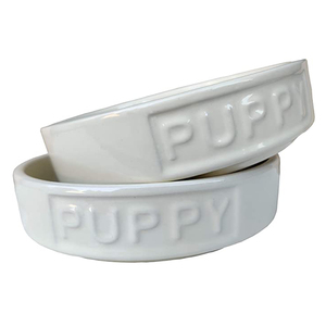 Calcomanía logotipo personalizado Ro Pet Cat Feeder tazón de cerámica blanca para perros Bienvenido personalizado para regalo de promoción - Product Image 2