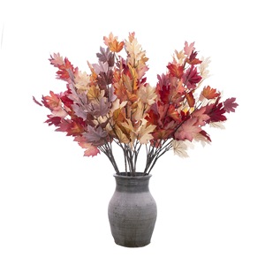 Fleur artificielle CallaFloral à tige unique, feuille d'érable, vert rose blanc, décoration de mariage, style INS, transfrontalier - Product Image 4