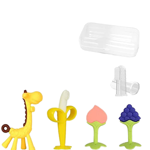 Juguete de Dentición de Silicona para Bebés <span class=keywords><strong>Yuebao</strong></span>, Libre de BPA, Suave, Cuadrado, de Grado Alimenticio, para Calmar las Encías del Bebé de 0 a 2 Años - Product Image 2