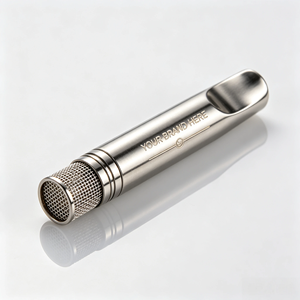 Boquilla Metálica Compacta de Viaje para Fumar, Filtro de Acero Inoxidable y Aleación de Titanio, Boquilla con Logotipo de Marca Personalizado, Venta al Por Mayor - Product Image 2