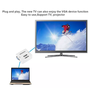 Convertisseur VGA vers HDMI 1080P avec <span class=keywords><strong>audio</strong></span>, adaptateur pour PC portable vers projecteur HDTV - Product Image 6
