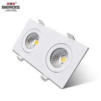 Spot COB Duo Double 2700K 3000K 4000K Slim, Dimmable Dim to Warm, à découpe 68*145mm, compatible CE RoHS, avec technologie German Trailing Edge