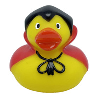 Regalo festivo de Mardi Gras: Juguetes de baño chirriantes de patitos surtidos para bañera, para niños pequeños, para la Día de la Grasa y para la Ducha, en paquete a granel