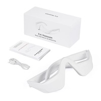 Appareil de beauté pour les yeux sans fil rechargeable, utilisant la technologie de micro-courant et de lumière rouge pour le massage facial et la relaxation des yeux