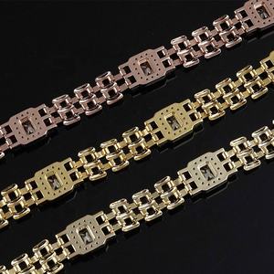 Collar de Moda al por Mayor para Mujer, Collar de Acero Inoxidable para Hombre, Oro de 14k - Product Image 4