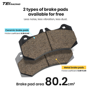 Kit d'étriers <span class=keywords><strong>de</strong></span> <span class=keywords><strong>frein</strong></span> à 6 pistons TEI P60ES modifié avec disque <span class=keywords><strong>de</strong></span> <span class=keywords><strong>frein</strong></span> 355/378 mm pour Mitsubishi Outlander - Product Image 3