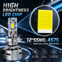 Ampoule de phare LED SFIDA K6 nouvelle génération haute puissance 6000K 12V super lumineuse pour voitures H4/H11