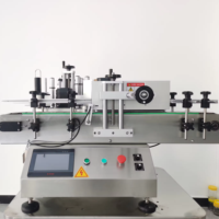 Machine d'impression automatique d'autocollants de bouteilles en verre en plastique Composants PLC Équipement d'emballage en bois pour l'étiquetage des canettes