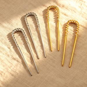 Forcina per Capelli Semplice ed Elegante in Lega per Donne, Versatile e di Alta Qualità, Accessorio per Acconciature Hanfu - Product Image 1