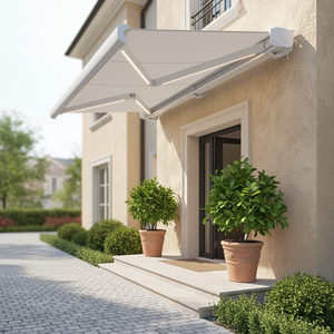 กันสาดไฟฟ้าแบบม้วนเก็บได้เต็มรูปแบบสำหรับประตูหน้าบ้าน - Product Image 3