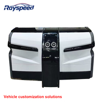 Cloison de séparation de luxe RS, écran de télévision 32 pouces, accessoires intérieurs de voiture en cuir PU, conversion de fourgonnette V-Class W447, personnalisé RS-G003