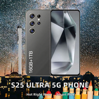 Smartphone Android S25 Ultra débloqué 5G, Quad Core, 16 Go de RAM, 1 To de stockage, 108 MP, écran 144 Hz de plus de 7 pouces, double SIM