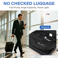 Sac de compression sous vide imperméable en TPU avec logo personnalisé, sacs de rangement réutilisables pour valises de voyage