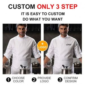 Vêtements de travail à manches longues pour hôtel, pantalon cargo pour hommes, vêtements de travail imperméables pour restaurant, cuisine, uniforme de chef - Product Image 4